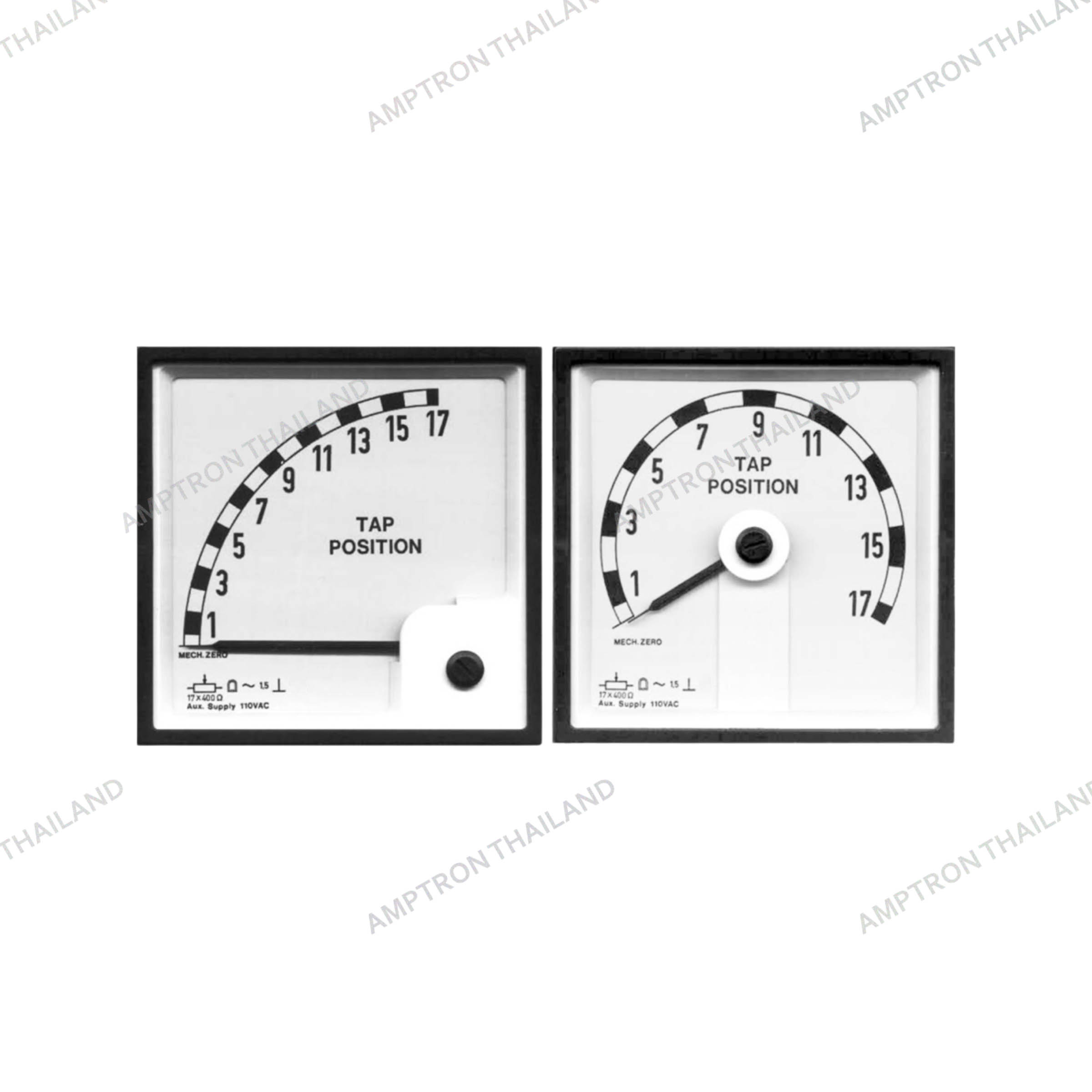 Moving Coil Tap Position Meter Din panel, Analog meter