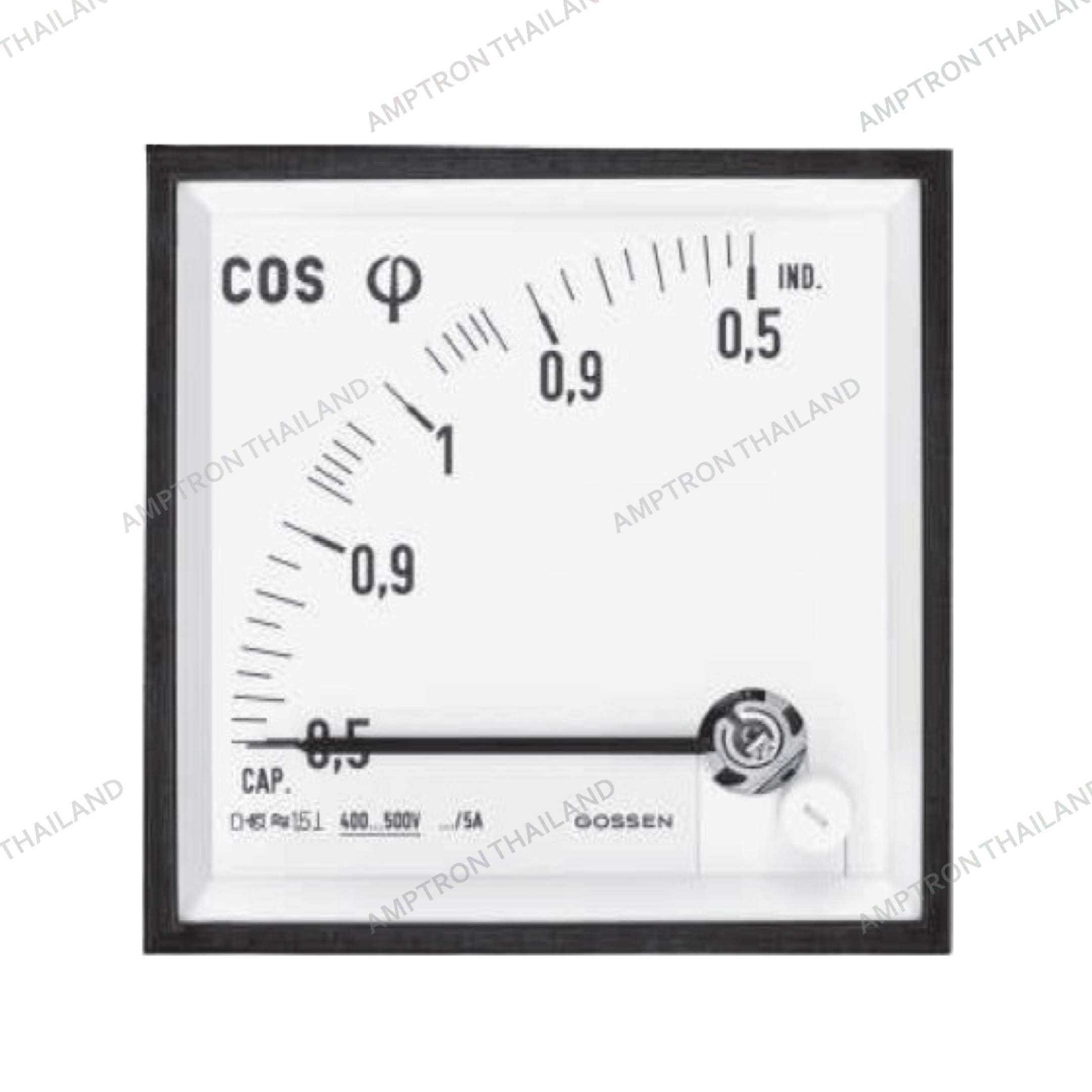 Moving-Coil Panel Meters for Power Factor (V-LF)